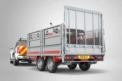 Dlouhá síťová rampa s bočními prodlouženími