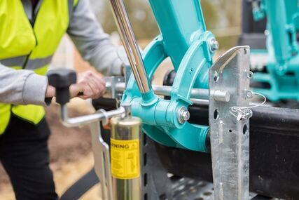 Zajištění ramene bagru